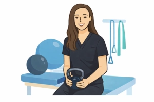 Picture of hand in a NCV study